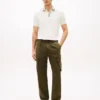 Garment-Dyed Straight Cargo Byxor
