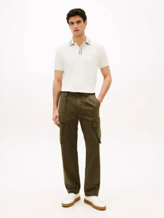 Garment-Dyed Straight Cargo Byxor