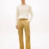 Garment-Dyed Straight Cargo Byxor