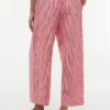 Gingham-byxor i linneblandning