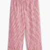 Gingham-byxor i linneblandning