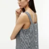 Gingham-linneblandad linne Gingham-linneblandad linne