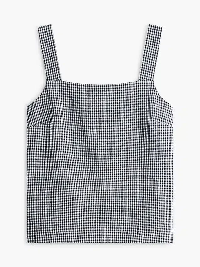 Gingham-linneblandad linne Gingham-linneblandad linne