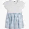 Gingham Seersucker-klänning för barn