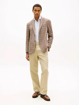 Glen Plaid-blazer i ullblandning