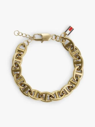 Guldpläterat armband med marinkedja