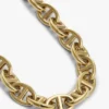 Guldpläterat halsband med mariner-länkar Guldpläterat halsband med mariner-länkar