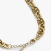 Guldpläterat halsband med mariner-länkar Guldpläterat halsband med mariner-länkar