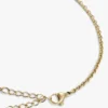 Guldpläterat smalt halsband med mariner-länkar Guldpläterat smalt halsband med mariner-länkar