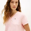 Henley-T-shirt och shorts i sovset