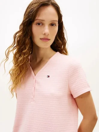 Henley-T-shirt och shorts i sovset