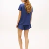 Henley-T-shirt och shorts i sovset Henley-T-shirt och shorts i sovset
