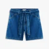 Högmidjade jeansshorts med bälte Högmidjade jeansshorts med bälte