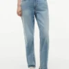 Högmidjade klassiska raka Jeans