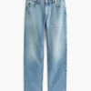 Högmidjade klassiska raka Jeans