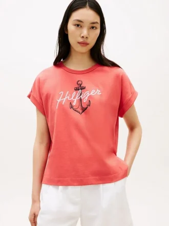 Hilfiger Anchor Logo Dolman T-shirt
