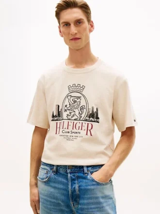 Hilfiger Crest Graphic Slub T-shirt