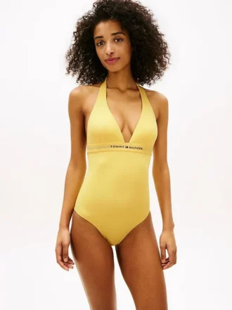 Hilfiger Logo Halter-baddräkt