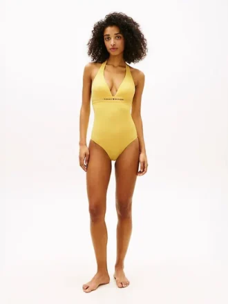 Hilfiger Logo Halter-baddräkt