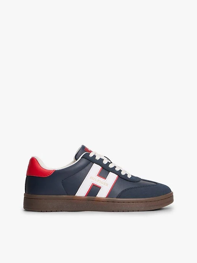 Hilfiger Logo Mix Media Skater Sneaker Hilfiger Logo Mix Media Skater Sneaker