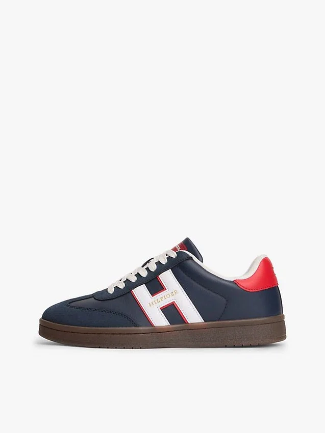 Hilfiger Logo Mix Media Skater Sneaker Hilfiger Logo Mix Media Skater Sneaker
