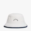 Hilfiger-logotyp, borstad bucket hat