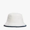 Hilfiger-logotyp, borstad bucket hat