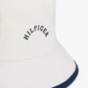 Hilfiger-logotyp, borstad bucket hat