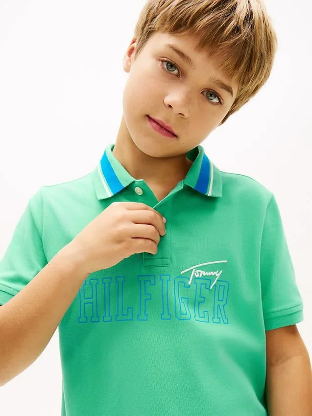 Hilfiger-polo i stretch för barn Hilfiger-polo i stretch för barn