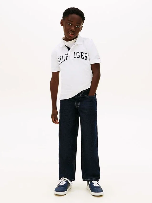 Hilfiger-polotröja med tryck för barn Hilfiger-polotröja med tryck för barn