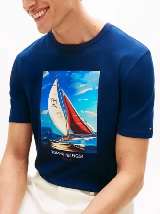 Hilfiger seglings-T-shirt med fototryck