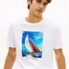 Hilfiger seglings-T-shirt med fototryck