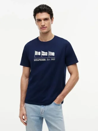 Hilfiger T-shirt med flerflaggigt logo