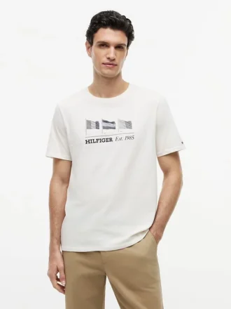Hilfiger T-shirt med flerflaggigt logo