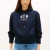 Hoodie med borstad insida och Crest-logotyp