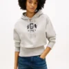 Hoodie med borstad insida och Crest-logotyp Hoodie med borstad insida och Crest-logotyp