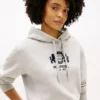 Hoodie med borstad insida och Crest-logotyp Hoodie med borstad insida och Crest-logotyp