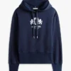 Hoodie med borstad insida och Crest-logotyp