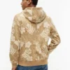 Hoodie med borstad insida och tropiskt tryck