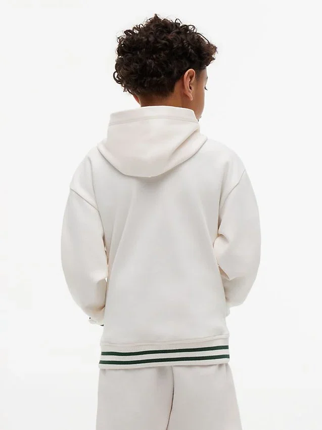 Hoodie med broderat monogram för barn Hoodie med broderat monogram för barn