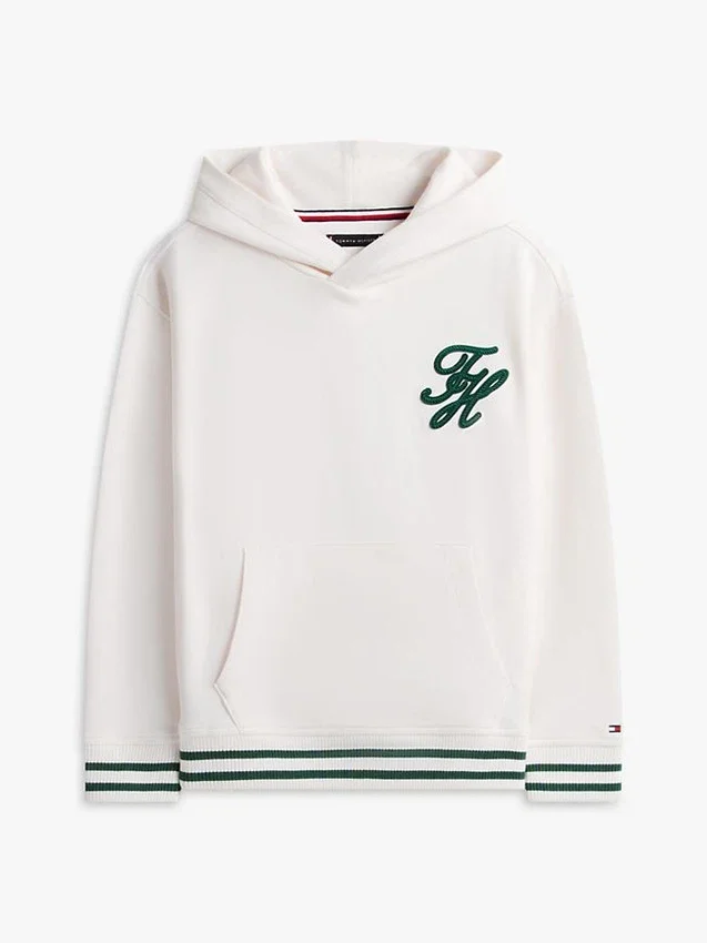Hoodie med broderat monogram för barn Hoodie med broderat monogram för barn