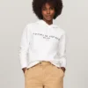 Hoodie med broderat Tommy-logo