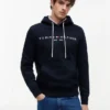 Hoodie med broderat Tommy-logo