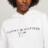 Hoodie med broderat Tommy-logo