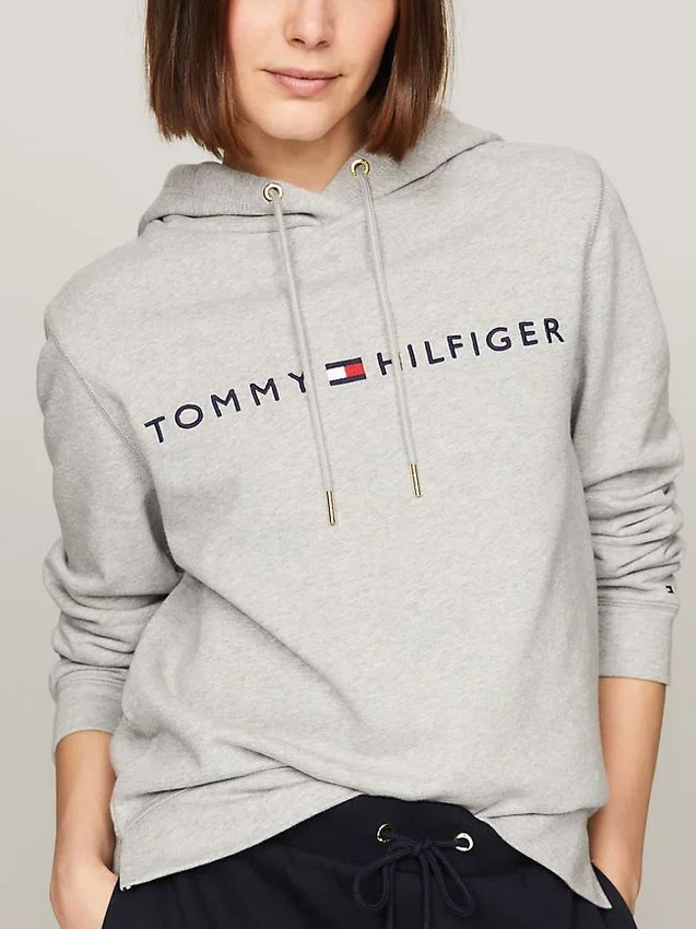 Hoodie med broderat Tommy-logo Hoodie med broderat Tommy-logo