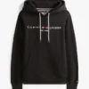 Hoodie med broderat Tommy-logo