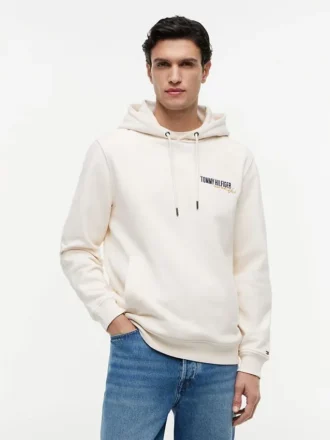 Hoodie med Desert Palm-tryck på ryggen