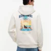 Hoodie med Desert Palm-tryck på ryggen Hoodie med Desert Palm-tryck på ryggen
