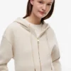 Hoodie med dragkedja i avslappnad passform Hoodie med dragkedja i avslappnad passform