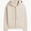 Hoodie med dragkedja i avslappnad passform Hoodie med dragkedja i avslappnad passform